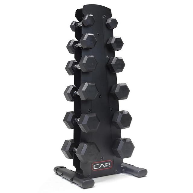 CAP Barbell Dumbbell Set with Rack | Multiple Options in 150lbs and 210lbs
