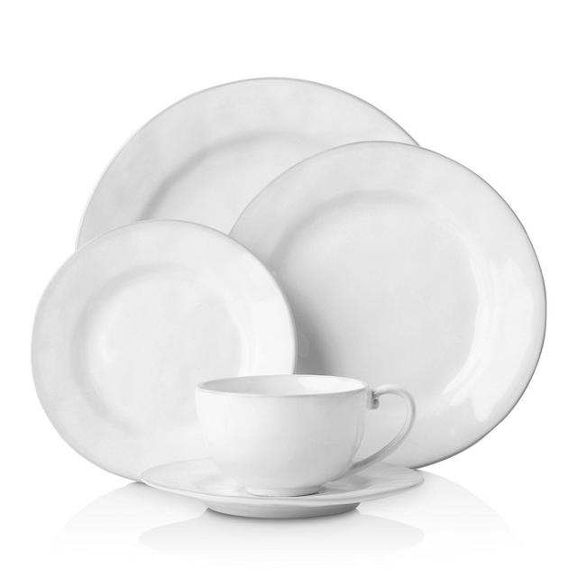 Juliska Quotidien White Truffle 5pc Setting