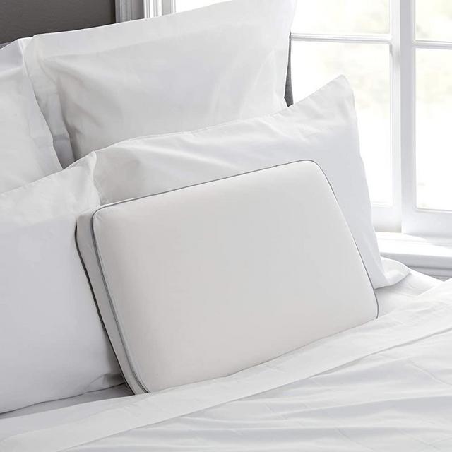Sealy Essentials Cool & Comfort Reversible Cooling Pillow, Memory Foam, Standard/Queen, White