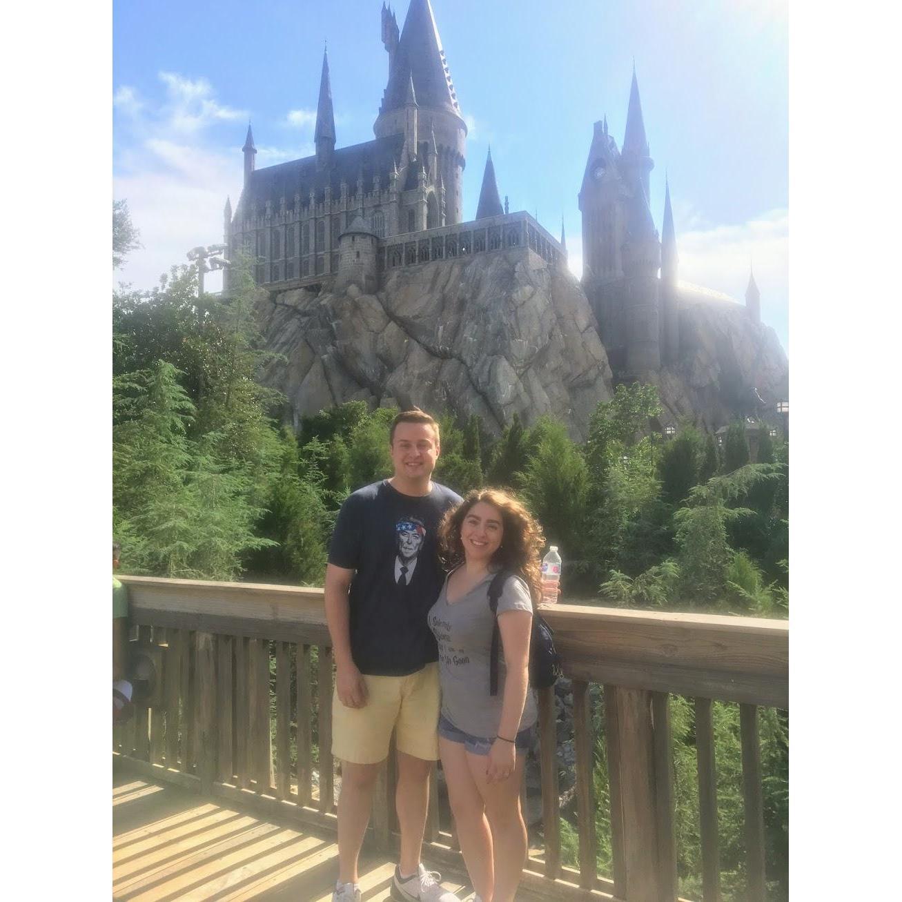 Our first photo together- a little blurry with a dirty camera lens, and the lighting is terrible. But its still one of our favorites.