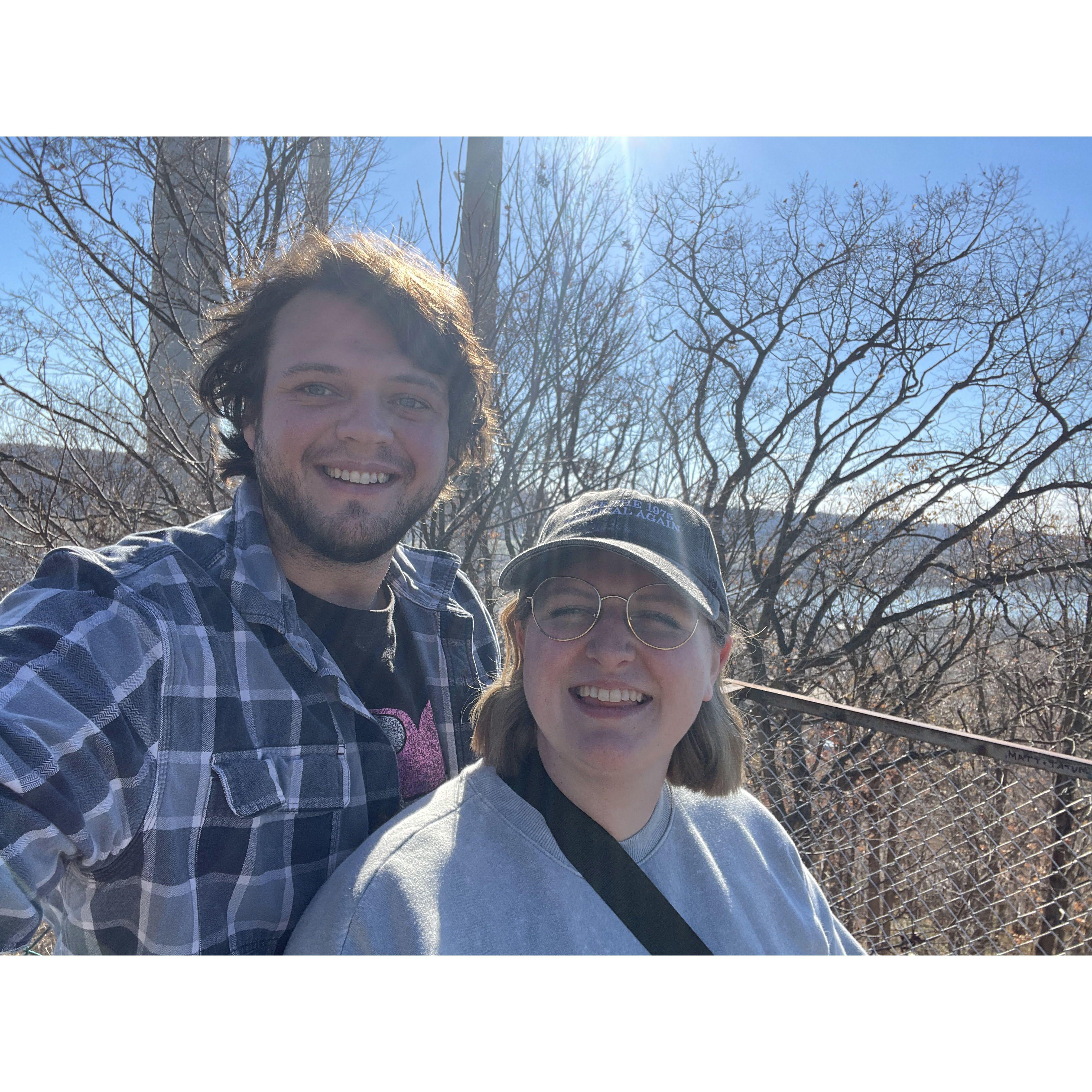 Our first vacation together to Clifty Falls!