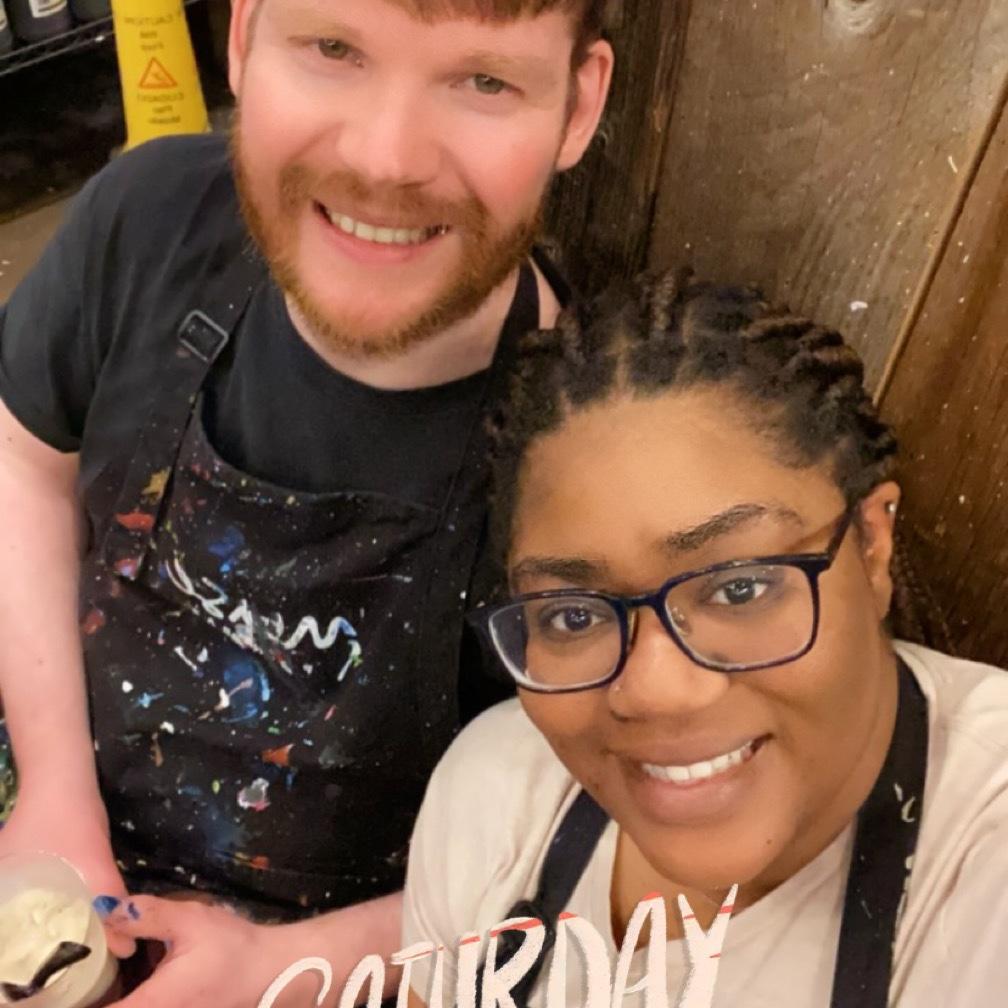 Saturday date night at Muse Paintbar!