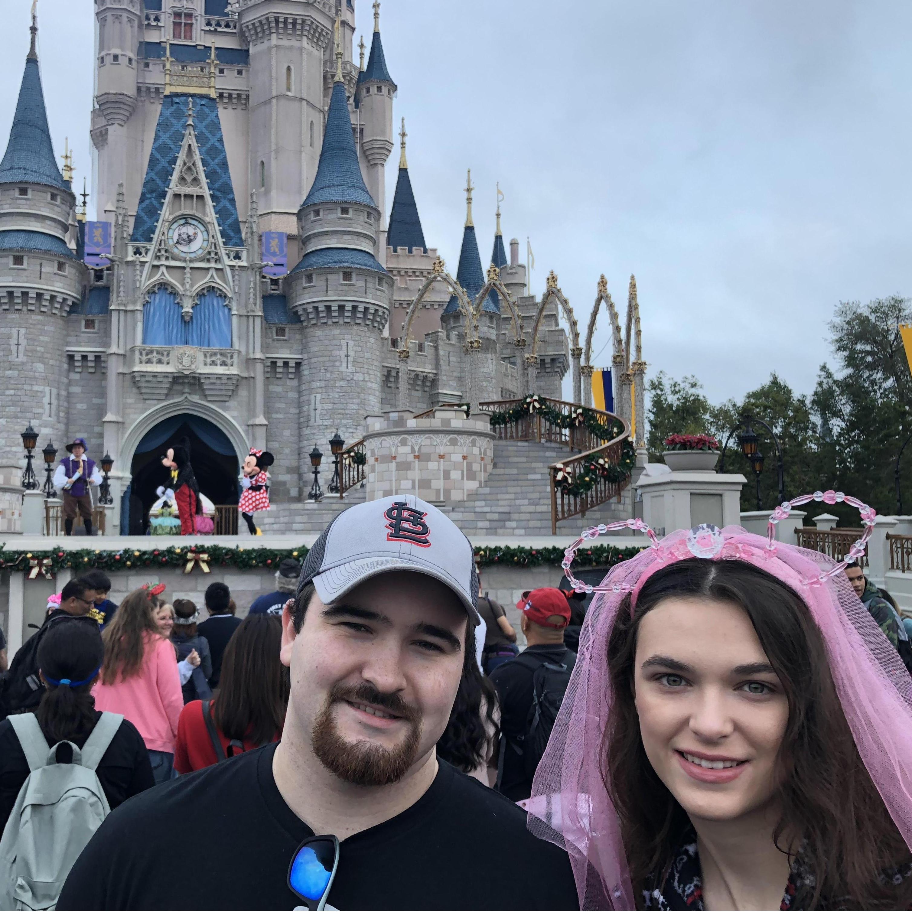 Our first time at Cinderella's Castle together
