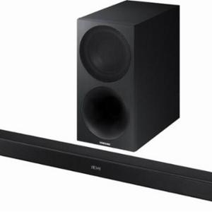 Samsung - 2.1-Channel Soundbar System with 7" Wireless Subwoofer - Black