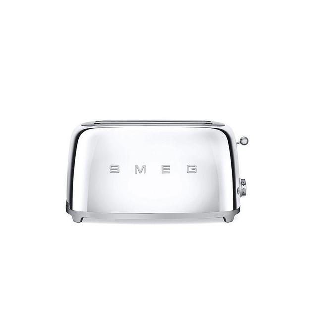 Smeg Toaster, 4 Slice, Chrome