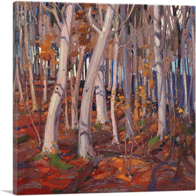 ARTCANVAS October Canvas Art Print by Tom Thomson - 12" x 12" (0.75" Deep)