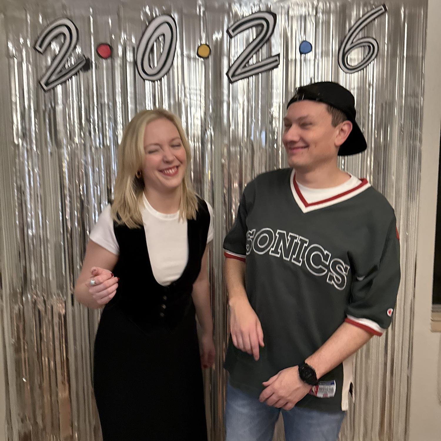 My apartment’s last NYE party, 90’s Friends themed!