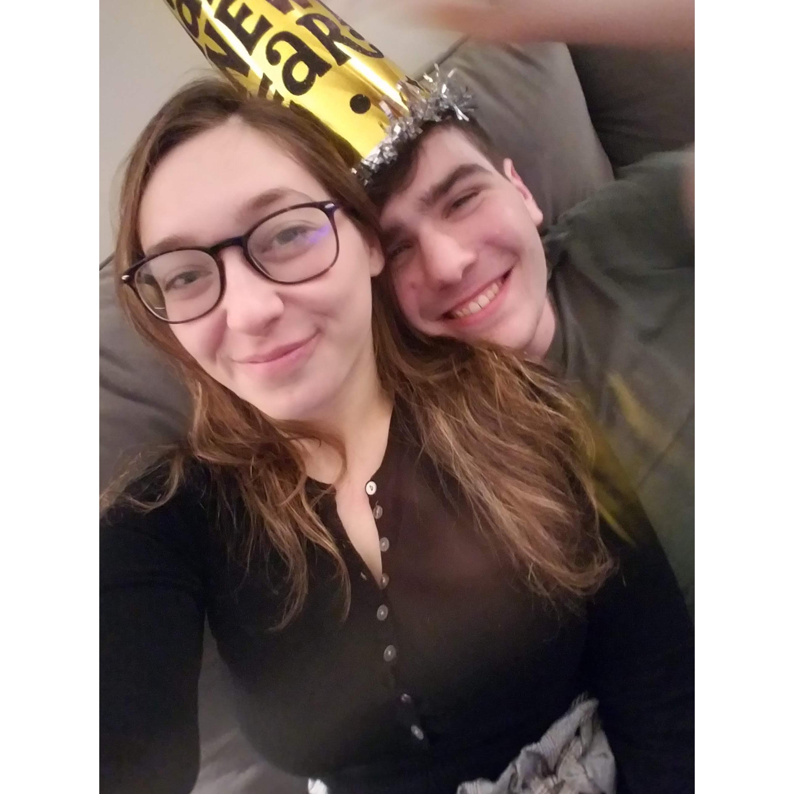Our first new years together - we both said "I Love You" at midnight :)