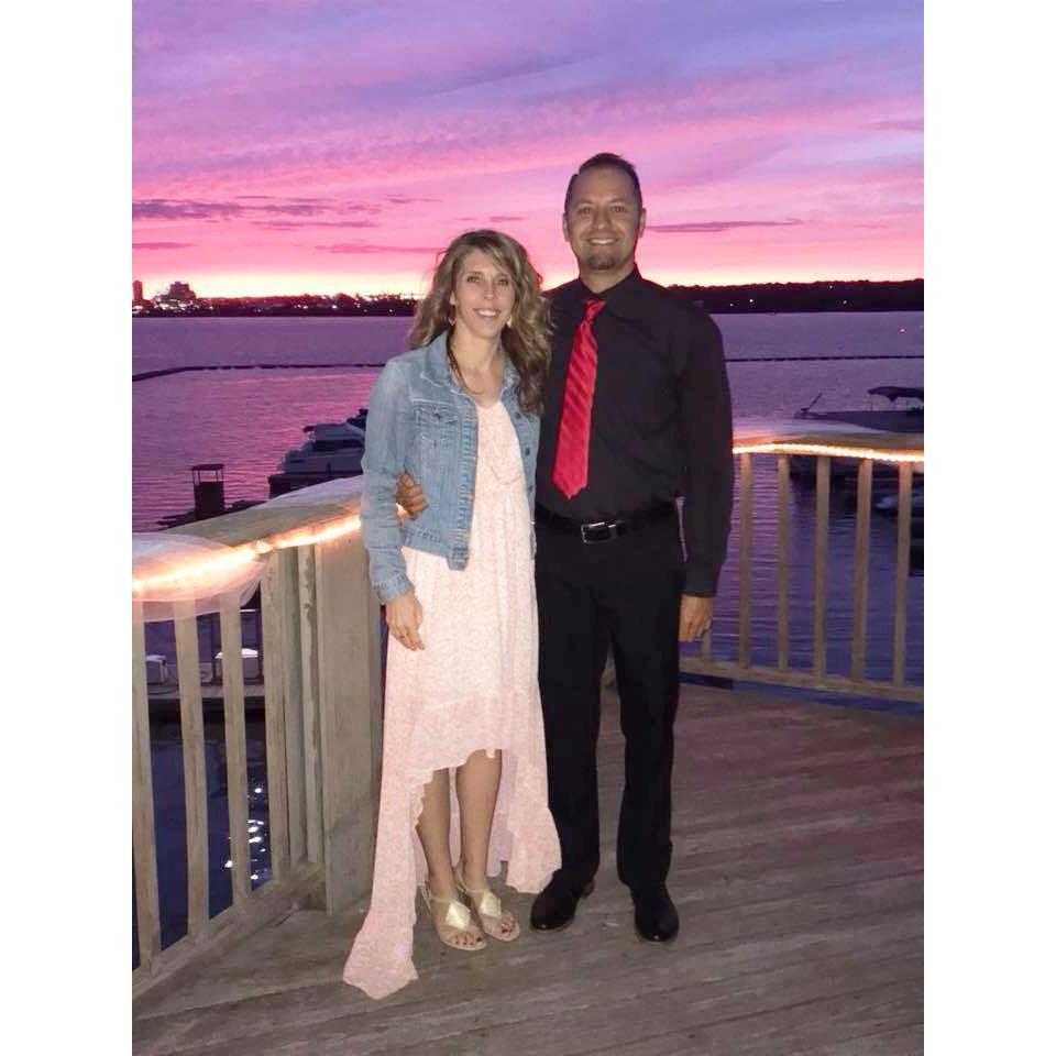 Dan and Melissa Hamilton's wedding on the Peoria River.