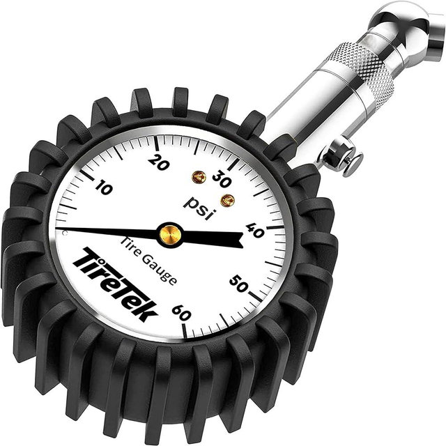 Tire Pressure Gauge for Cars (0-60 PSI) - Tire Gauge for Tire Pressure, Heavy Duty Air Pressure Gauge ANSI Certified - Car Accessories