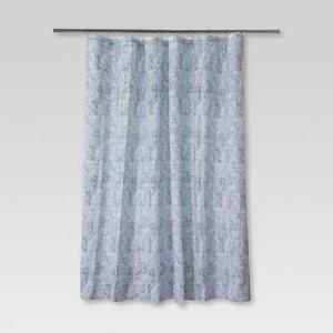 Washed Geo Shower Curtain Aqua - Threshold™