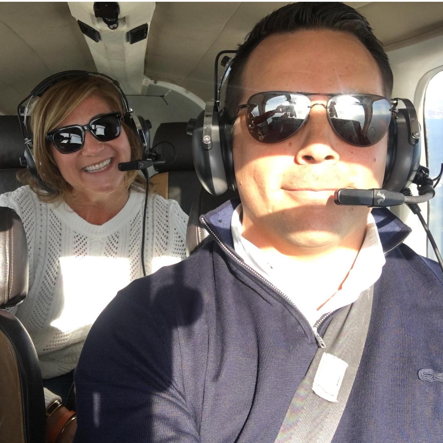 Cpt Dean and his Co-Pilot.