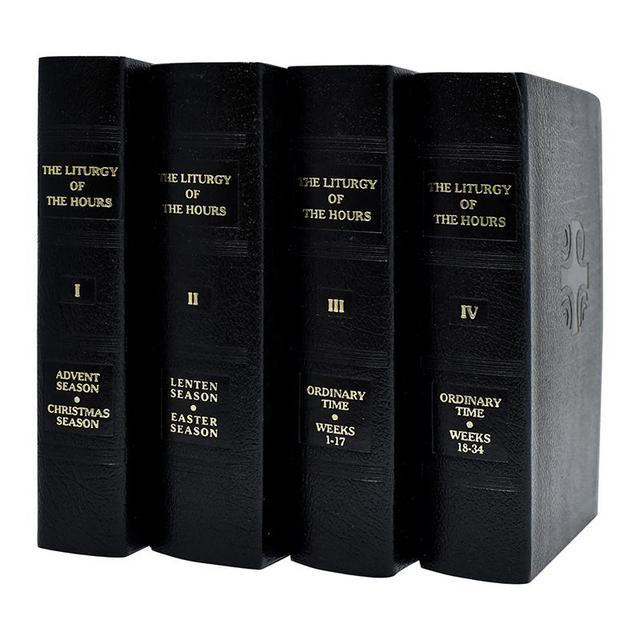 Liturgy of The Hours - 4 Volume Leather Set - Catholic Book Publications