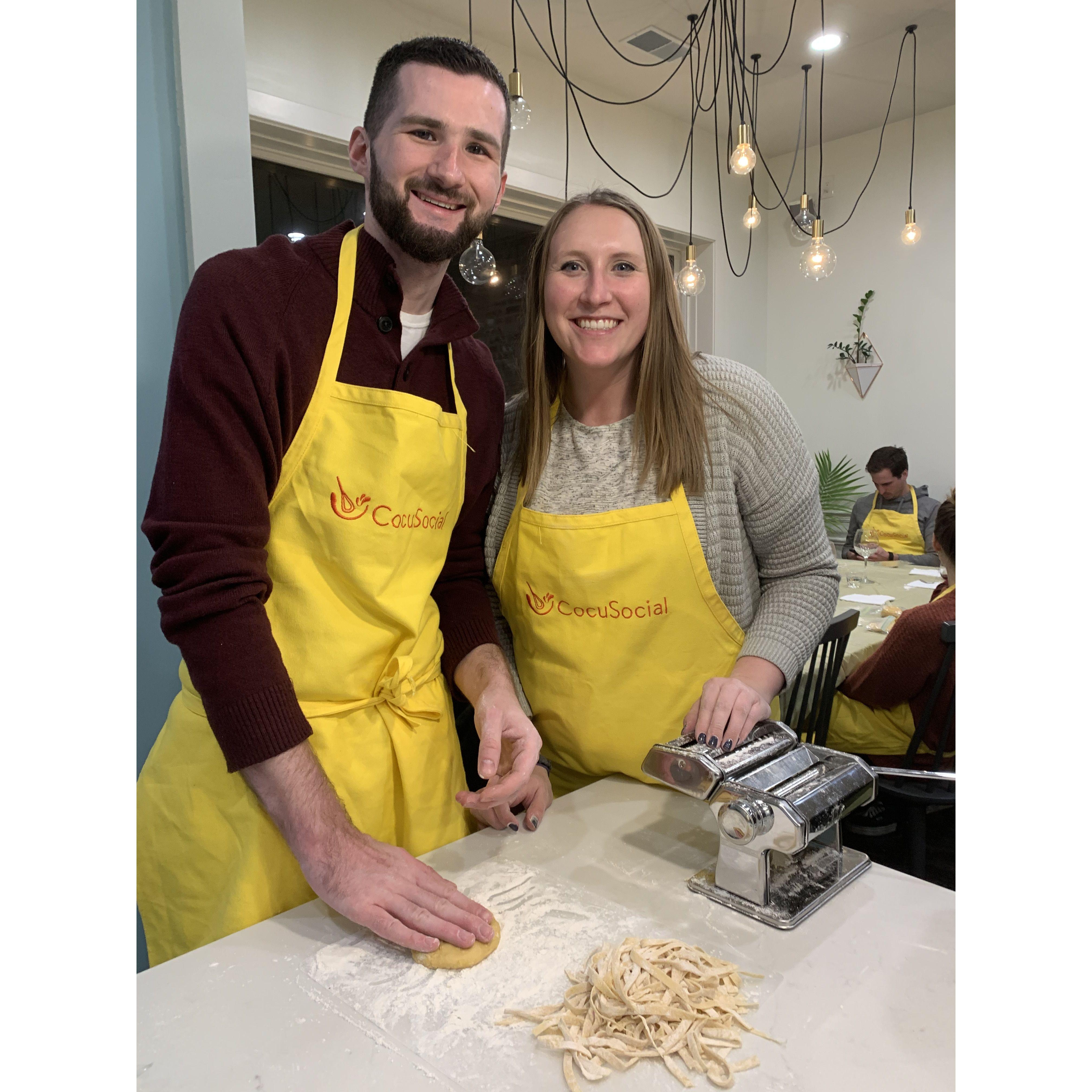 Cooking class (Pasta with Alfredo)