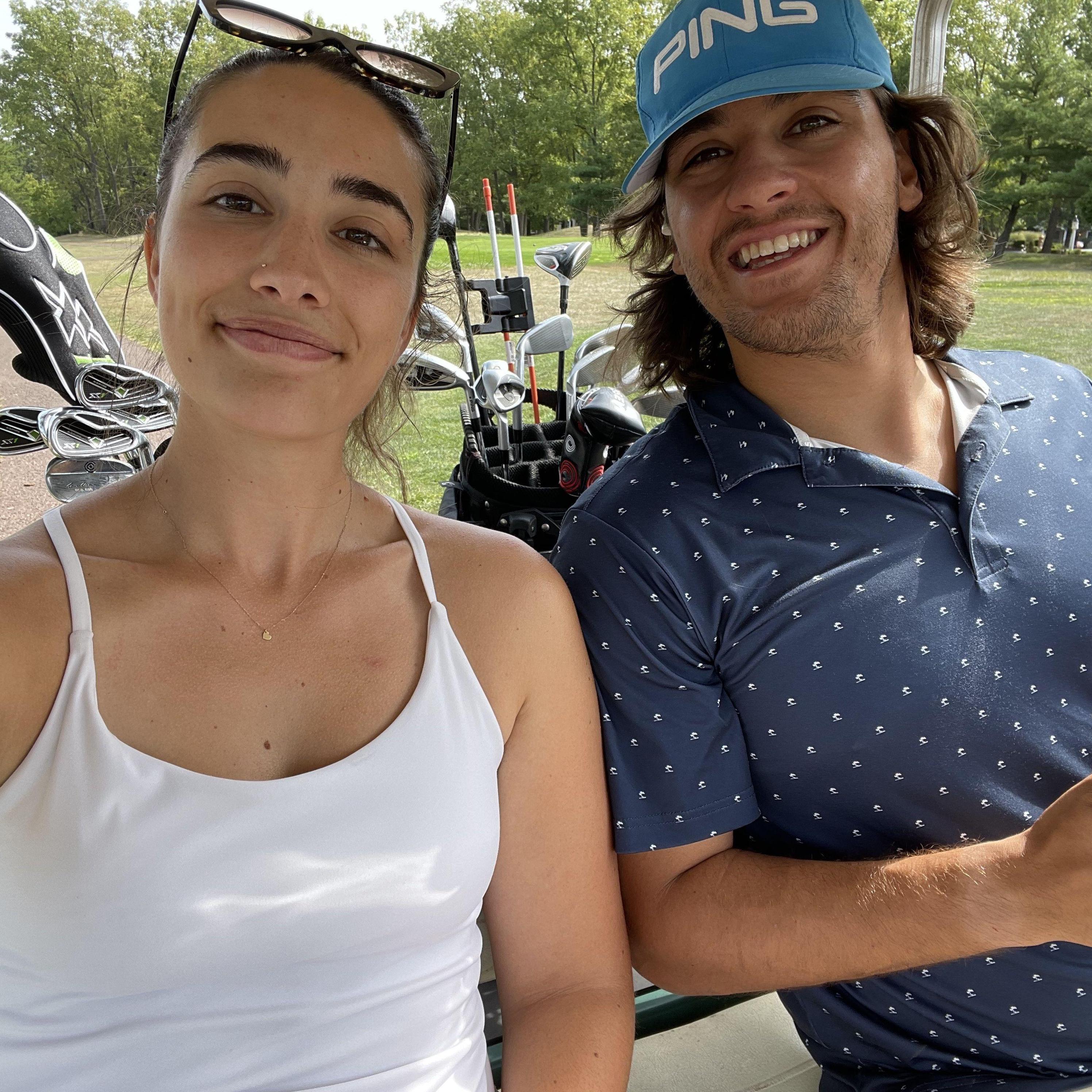 Celine's first glimpse into Joe's love (obsession) with golf