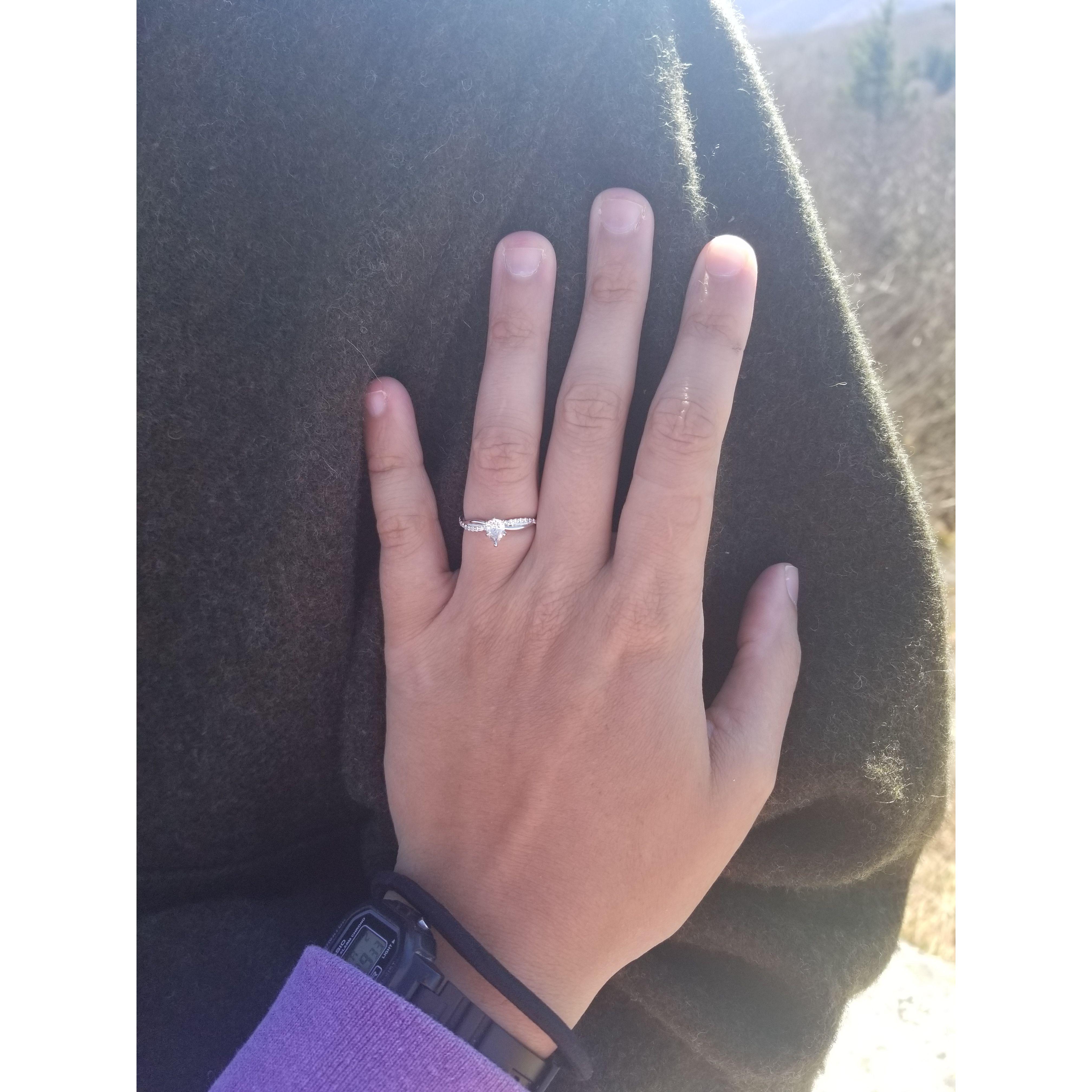Jess's engagement ring!
