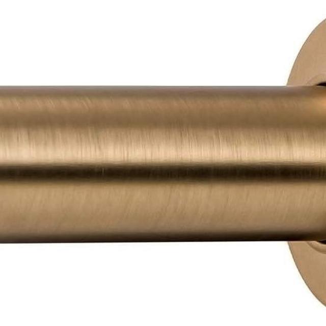 Ivilon Tension Curtain Rod - Spring Tension Rod for Small Windows or Shower, 16 to 24 Inch. Warm Gold