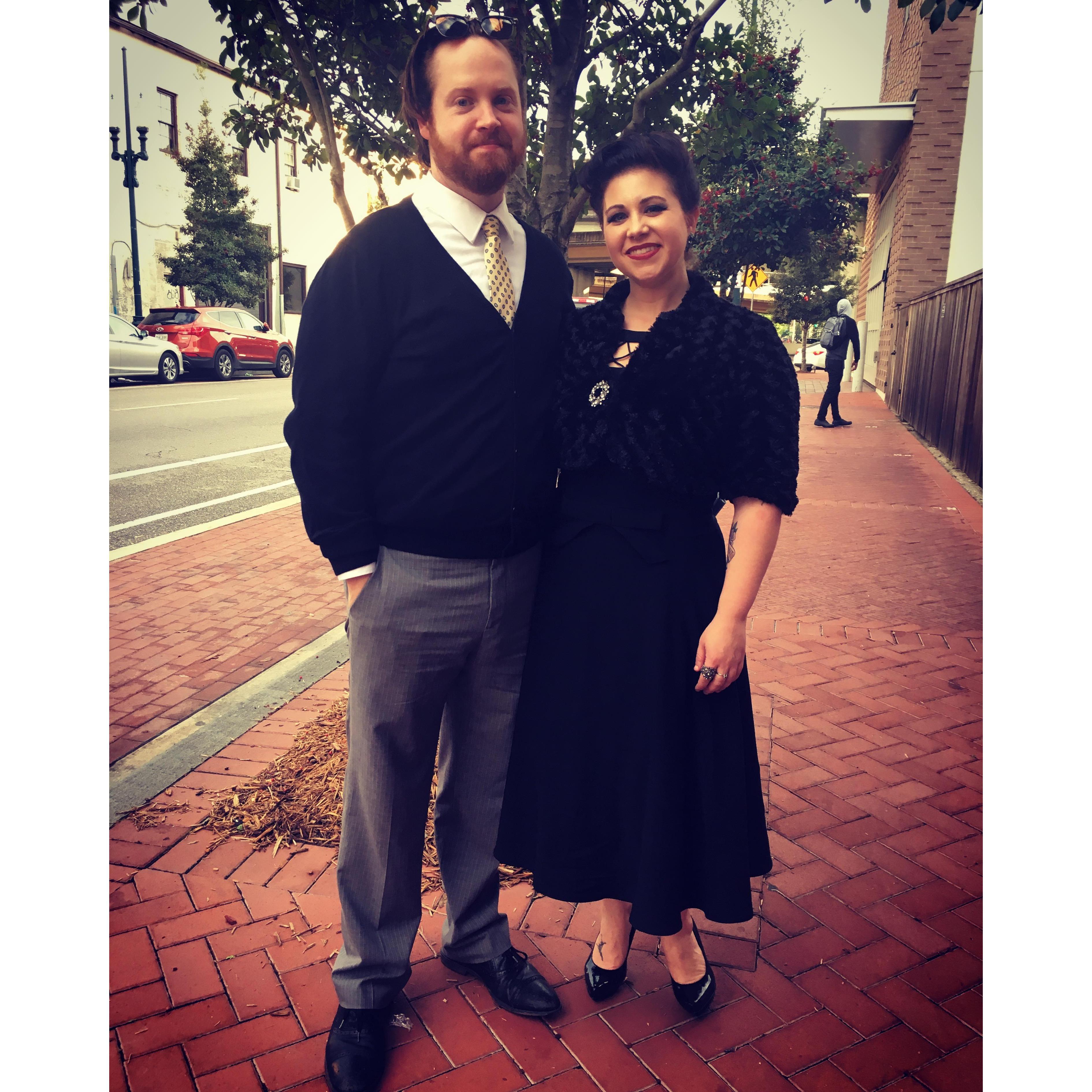 All dressed up for a night out