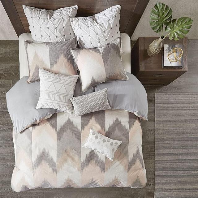 Ink+Ivy Alpine Cotton Comforter Mini Set Blush King/Cal King