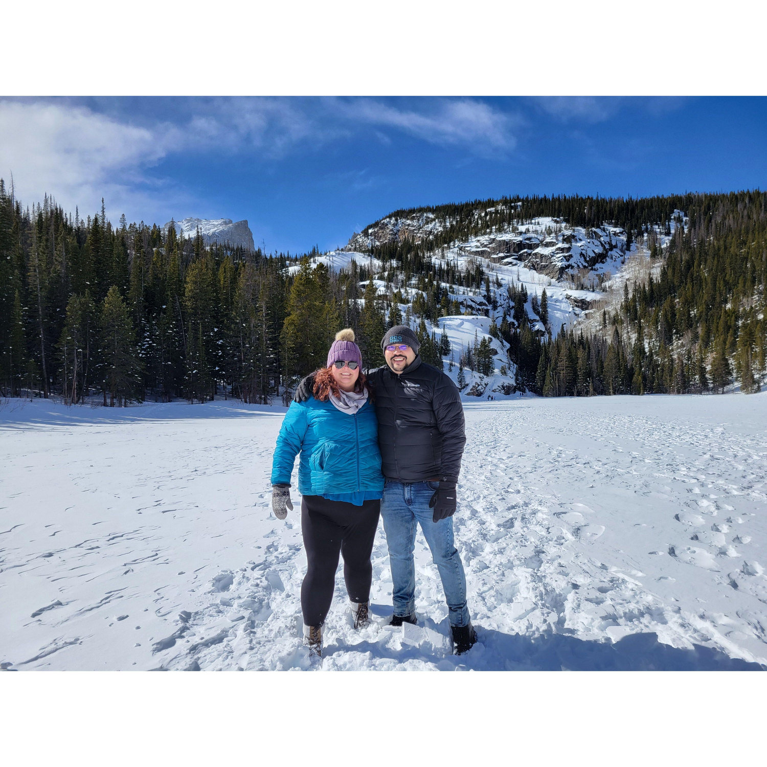 February 2024, Rocky Mountain National Park, on our first trip together after Dipankar returned to the US