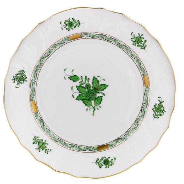 Herend Chinese Bouquet Green Bread & Butter Plate