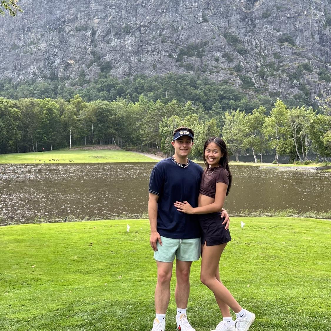 Golfing on Mount Kineo!