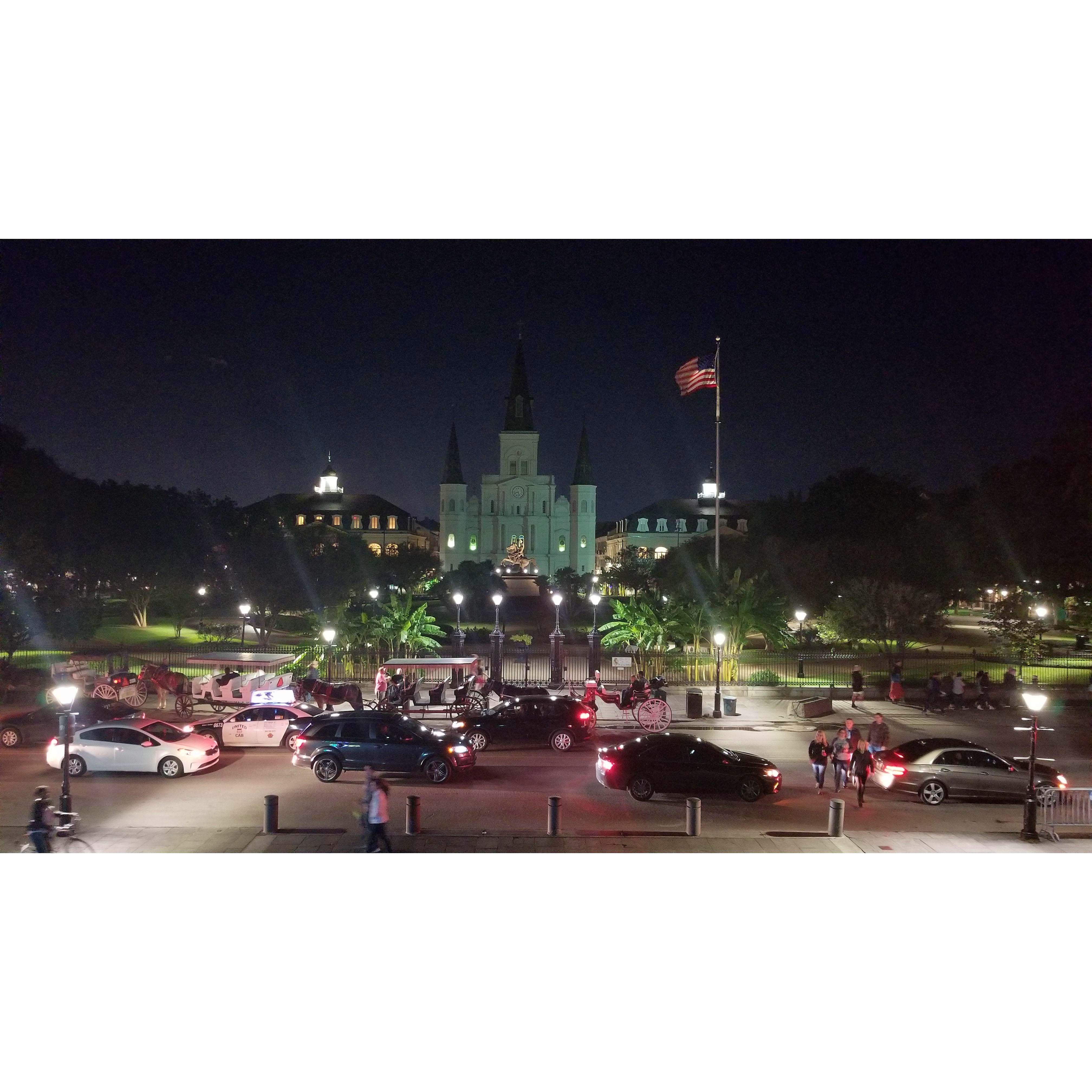 Jackson Square at Night
