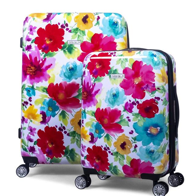 The Pioneer Woman Hardside Luggage 2 Piece Set, Carry-On and Checked Luggage