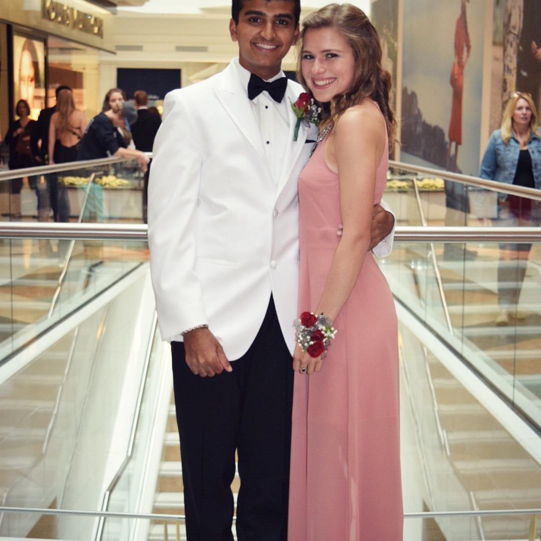 The night Bobby carried Jordan to the car because her heels nearly broke her feet (they were cute, though). Prom 2017 :)
