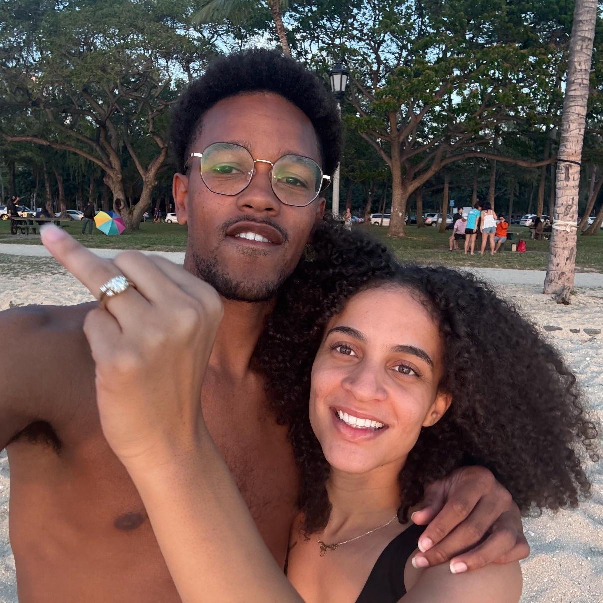 Engaged in Hawaii