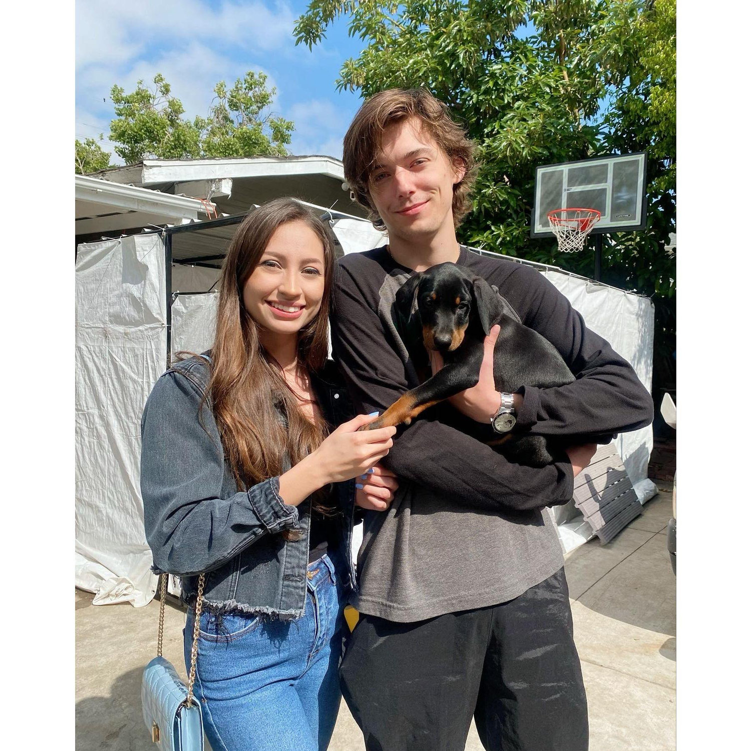Our very first picture together - Meeting Tito!