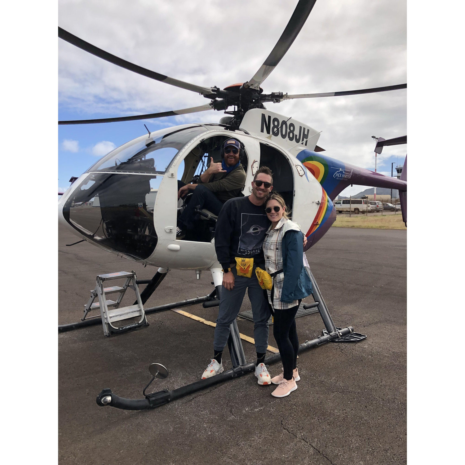Helicopter tour around Kauai, HI. October, 2021.