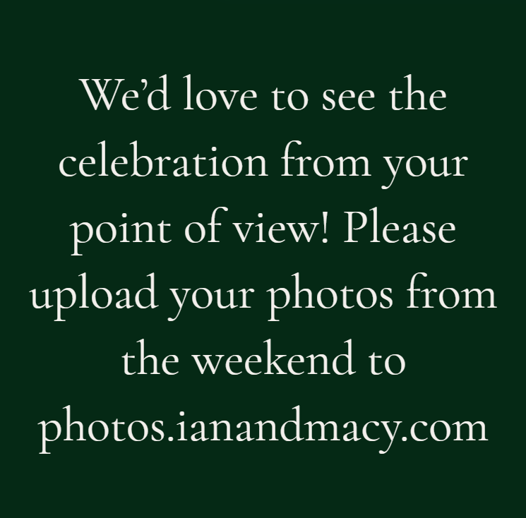 The Wedding Website of Macy Petty and Ian Charles