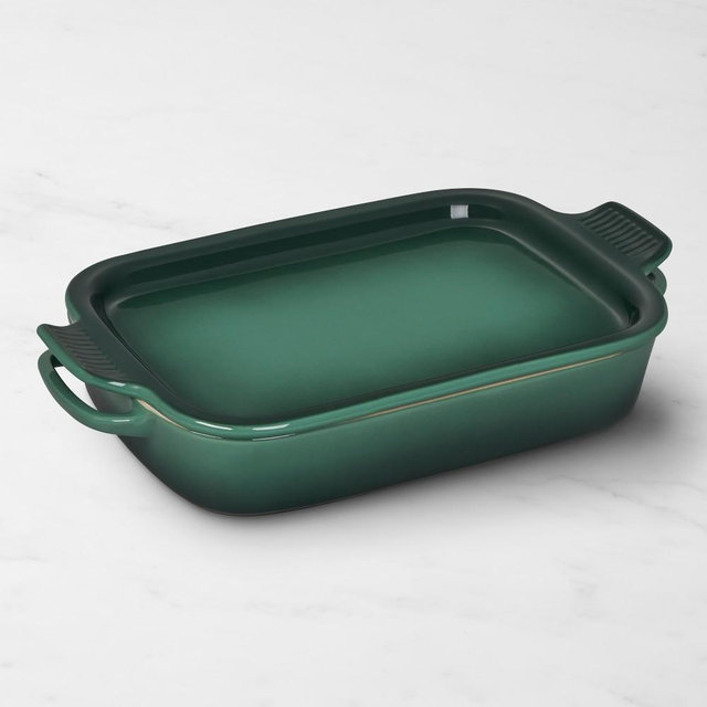 Le Creuset Stoneware Rectangular Baker with Platter Lid, Artichaut