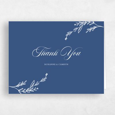 Blue Wedding Thank You - Eleanora Landscape