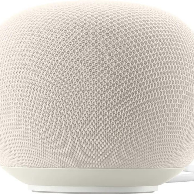 Google - Premium Audio Speaker- 360-Degree Sound (Porcelain)