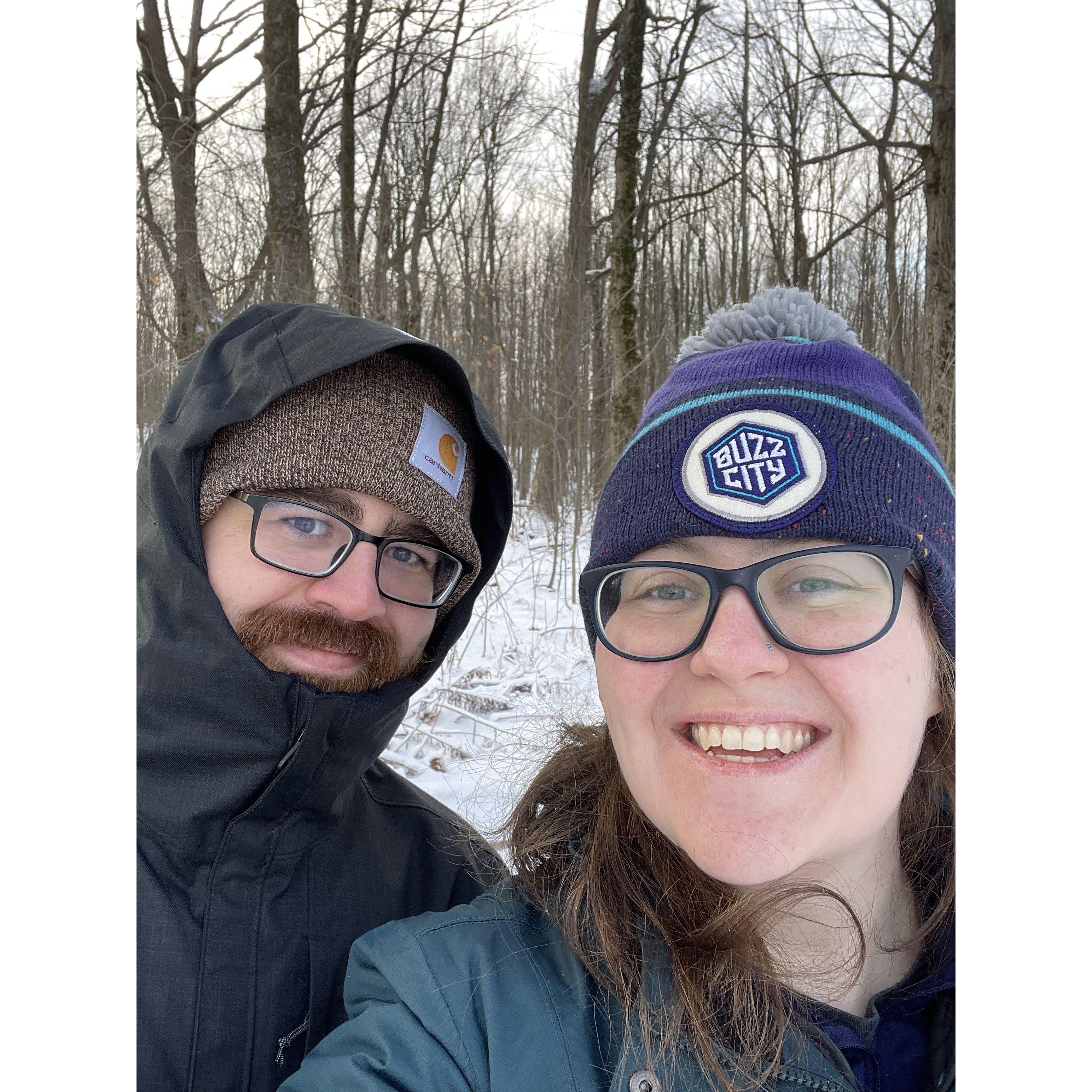 Proof that we've both survived Erie weather