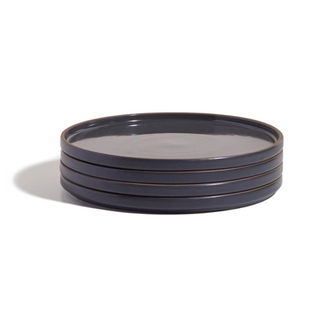 Our Place Dinner Plates - Set of Four 10.5” Handcrafted Ceramic Dinner Plates | Chip-Resistant, Restaurant-Grade | Stackable & Space-Saving | Char
