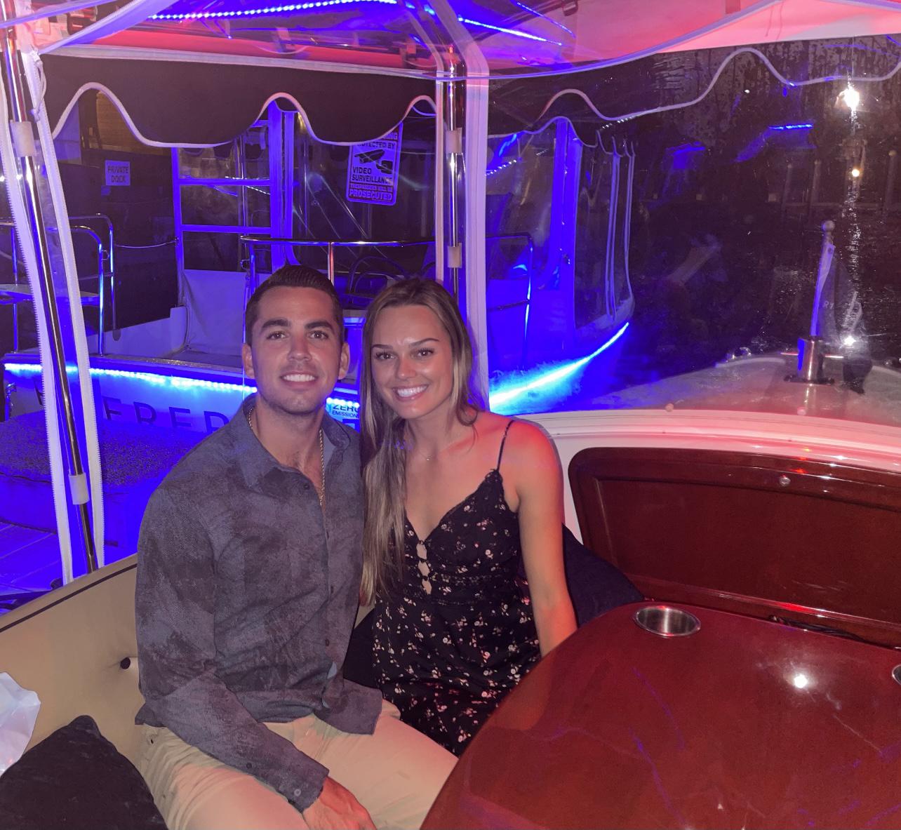 Tom set up a gondola ride and dinner to celebrate the couple's two year anniversary of dating
April, 2021