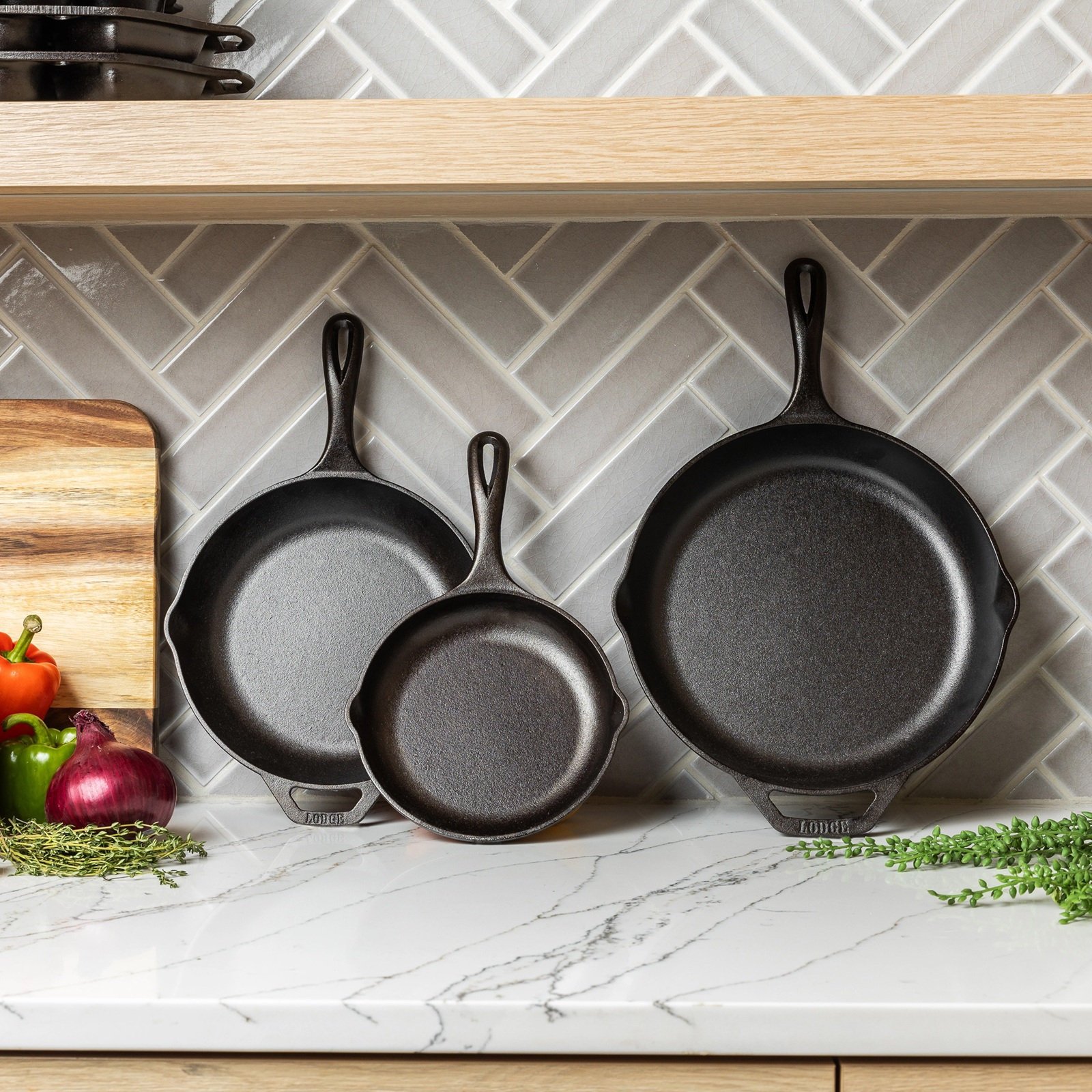 Lodge, Chef Collection 3-Piece Skillet Set | Zola