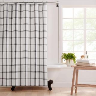 Farmhouse Living Double Windowpane Shower Curtain