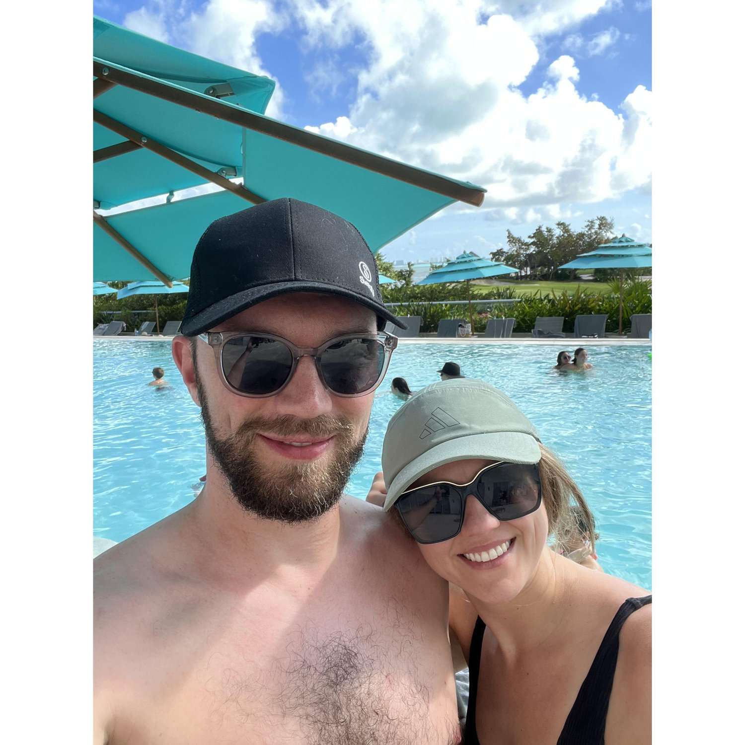 Poolside in Mexico