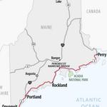 Travel Highway 1 on your way to Bar Harbor
