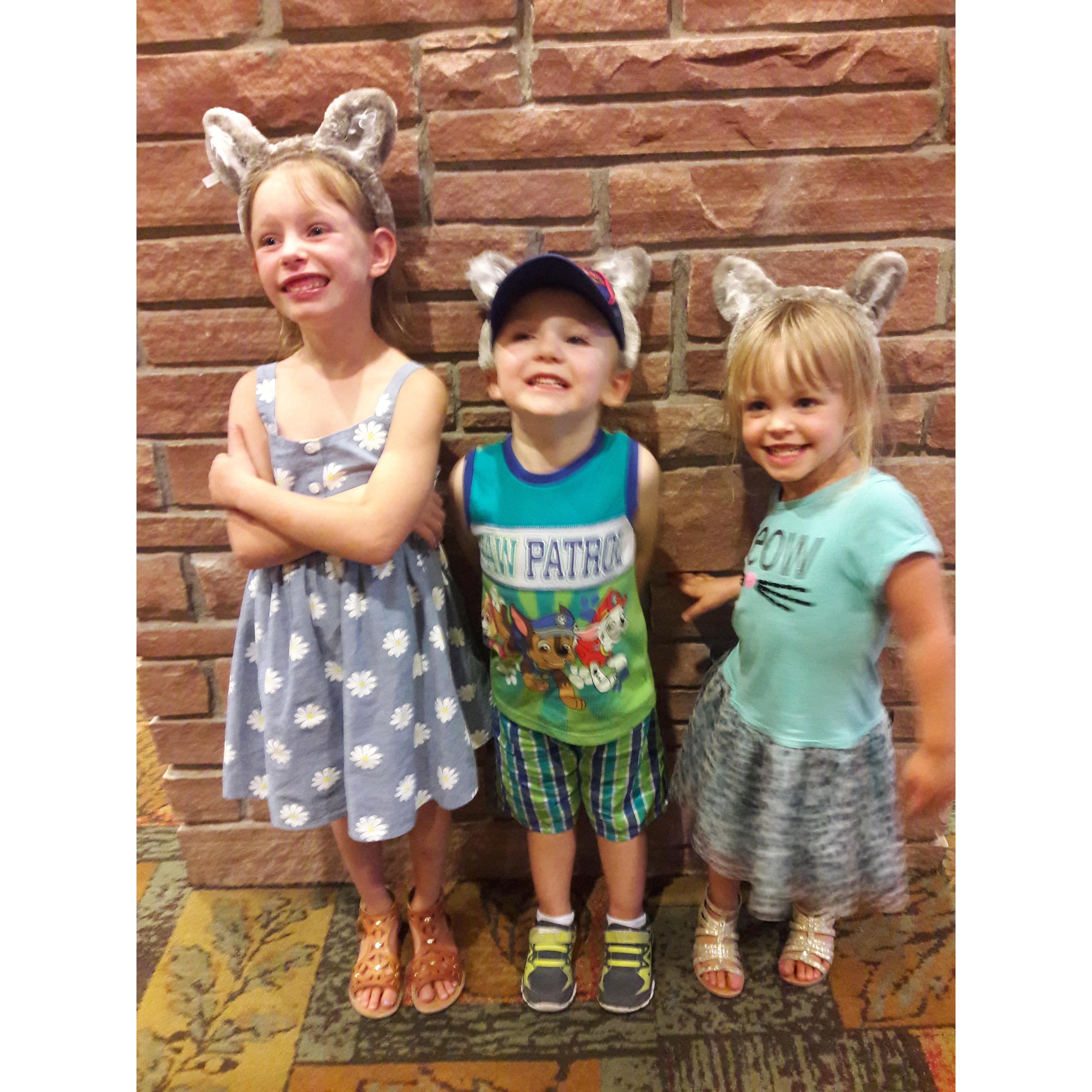 First family trip.
Great Wolf Lodge