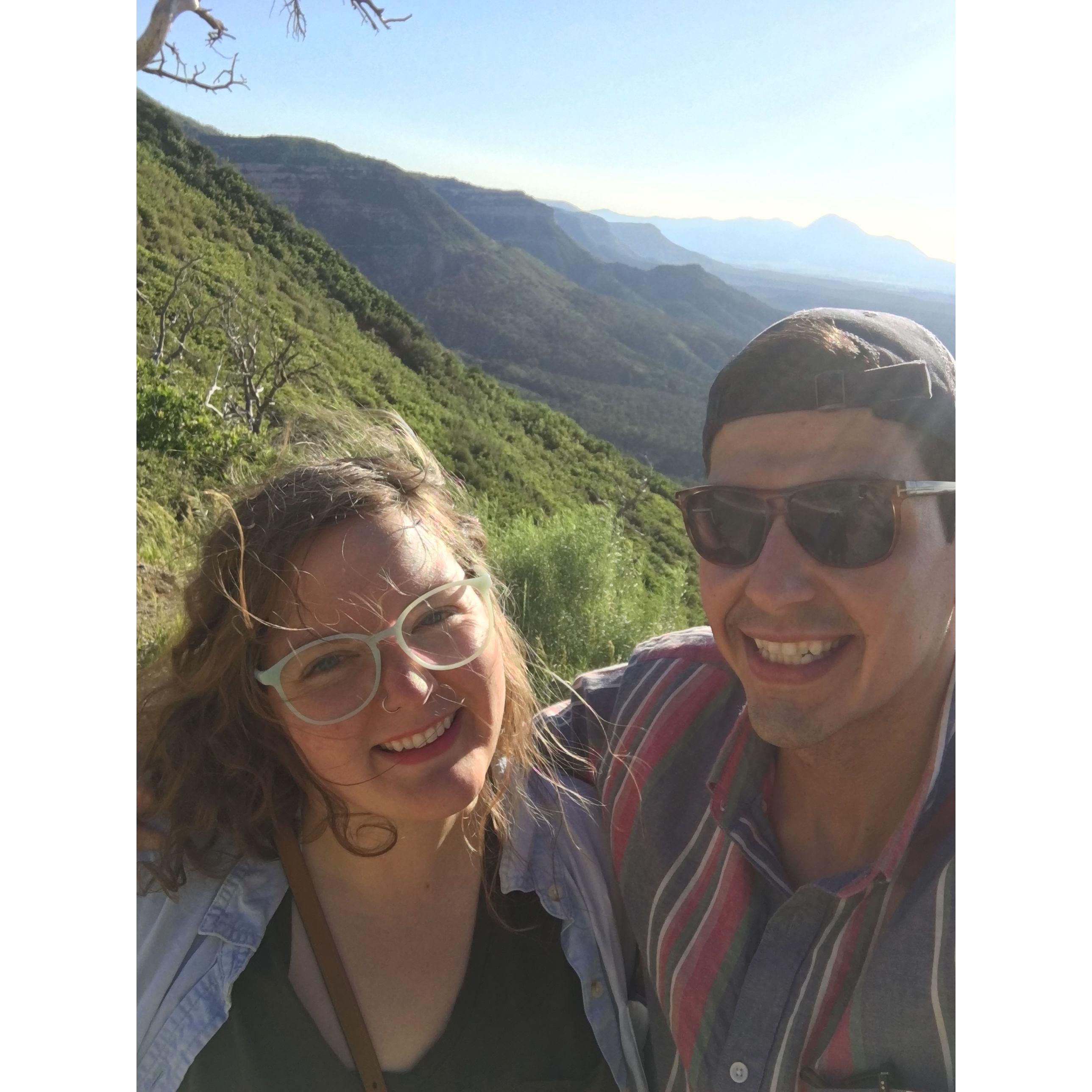 Hiking and site seeing in Mesa Verde, Colorado.