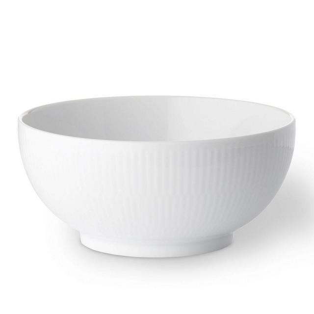 Royal Copenhagen White Fluted Plain Serving Bowl, 5.25"