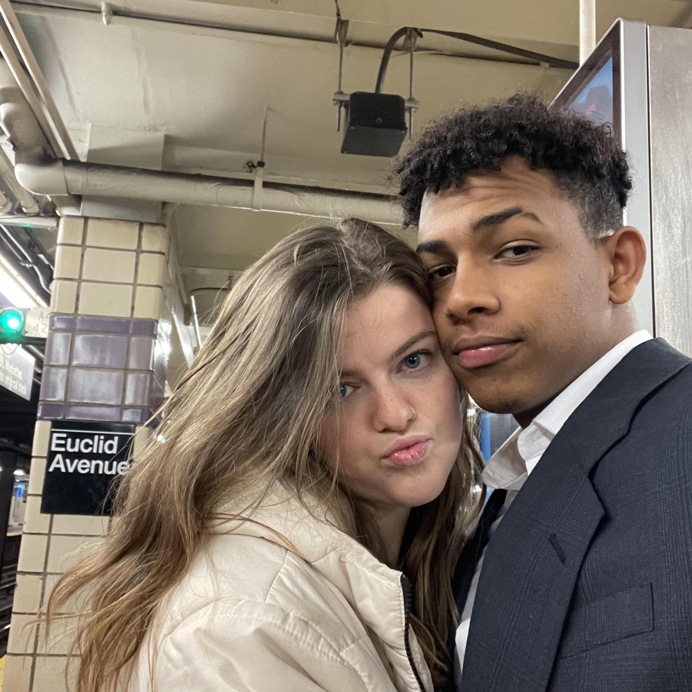 One of many pictures on the NYC subway