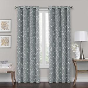 Brent Grommet 100% Blackout 63-Inch Window Curtain Panel in Silver Blue