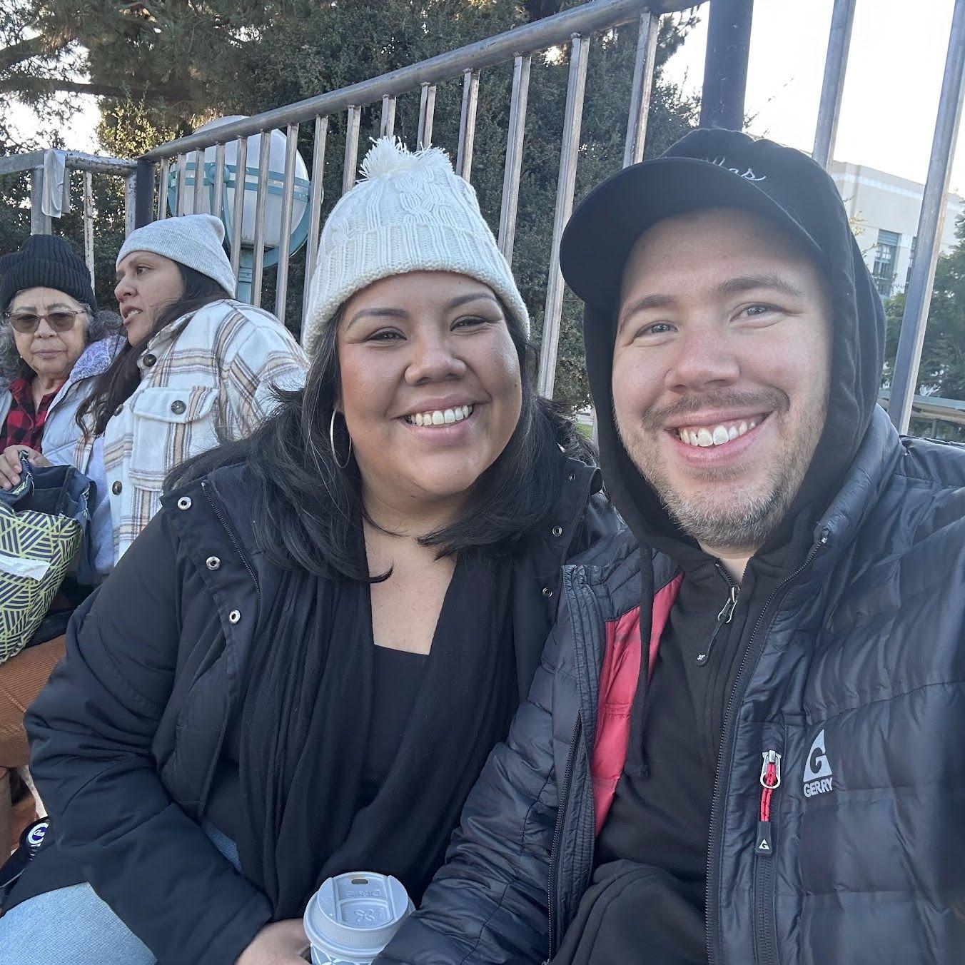 Jacqueline's first Rose Parade