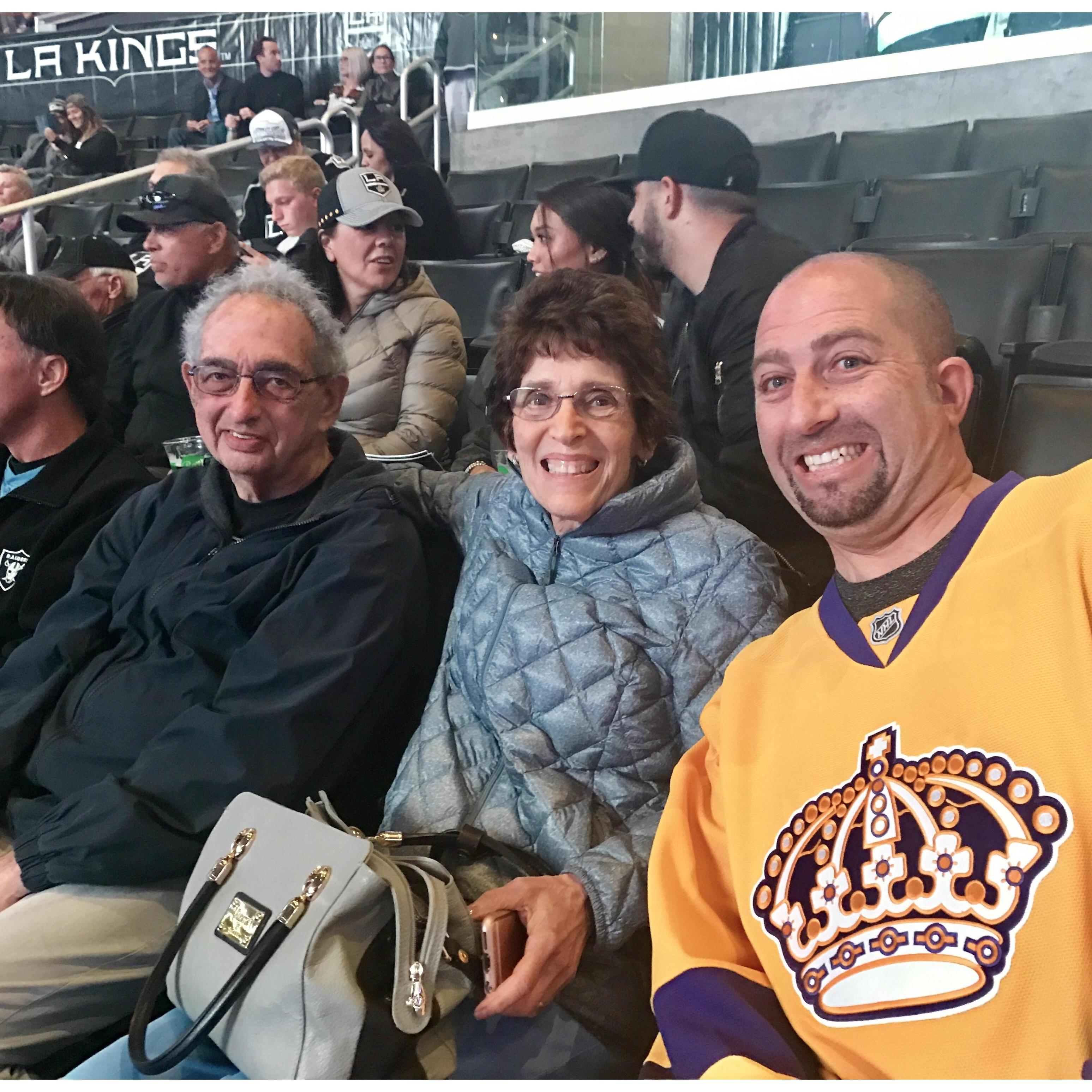 One of many King's games with Joe (dad) and Linda (mom)! Love our dates!